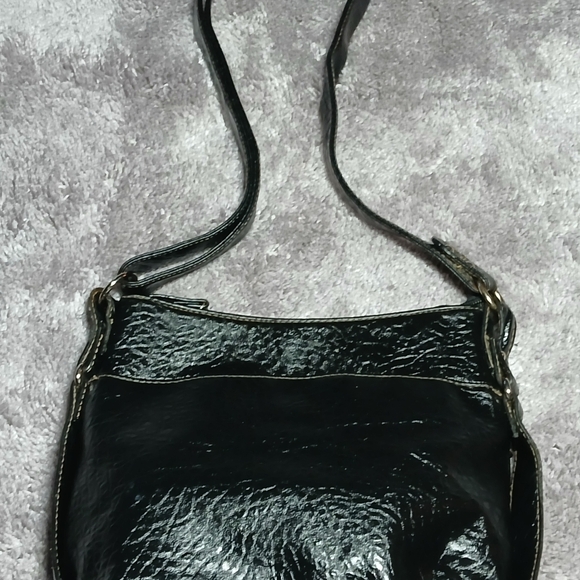 Chic Black Leather Shoulder Bag Rozetti - Picture 1 of 9
